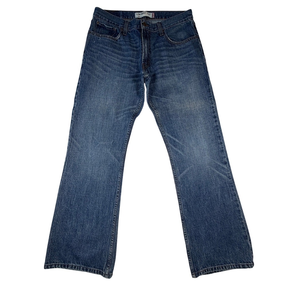 Vintage‎ Levis 527 Low Boot Cut Jeans Mens 34x32 Blue Medium Wash Denim